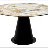 Стол TERAMO 135 GLOSS GRAND JADE SOLID CERAMIC, керамика, поворотн.механизм / Черный каркас, DISAUR заказать по цене 56 970 руб. в Саратове