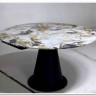 Стол TERAMO 135 GLOSS GRAND JADE SOLID CERAMIC, керамика, поворотн.механизм / Черный каркас, DISAUR заказать по цене 56 970 руб. в Саратове
