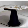 Стол TERAMO 135 GLOSS GRAND JADE SOLID CERAMIC, керамика, поворотн.механизм / Черный каркас, DISAUR заказать по цене 56 970 руб. в Саратове