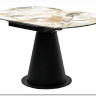 Стол TERAMO 135 GLOSS GRAND JADE SOLID CERAMIC, керамика, поворотн.механизм / Черный каркас, DISAUR заказать по цене 56 970 руб. в Саратове