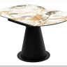 Стол TERAMO 135 GLOSS GRAND JADE SOLID CERAMIC, керамика, поворотн.механизм / Черный каркас, DISAUR заказать по цене 56 970 руб. в Саратове