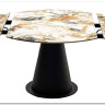 Стол TERAMO 135 GLOSS GRAND JADE SOLID CERAMIC, керамика, поворотн.механизм / Черный каркас, DISAUR заказать по цене 56 970 руб. в Саратове