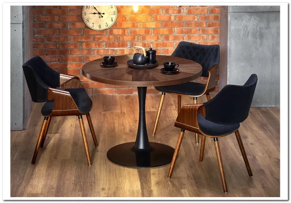 Стол обеденный Halmar CARMELO (орех/черный) заказать по цене 29 439 руб. в Саратове