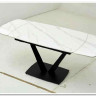 Стол ALATRI 120 MATT WHITE MARBLE SINTERED STONE / BLACK заказать по цене 75 200 руб. в Саратове