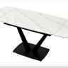 Стол ALATRI 120 MATT WHITE MARBLE SINTERED STONE / BLACK заказать по цене 75 200 руб. в Саратове