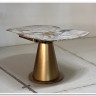 Стол TERAMO 135 GLOSS GRAND JADE SOLID CERAMIC, керамика, поворотн.механизм / Бронзовый, DISAUR заказать по цене 63 810 руб. в Саратове