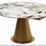 Стол TERAMO 135 GLOSS GRAND JADE SOLID CERAMIC, керамика, поворотн.механизм / Бронзовый, DISAUR заказать по цене 63 810 руб. в Саратове