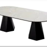 Стол ОРФЕЙ 240 нераскладной цвет ОНИКС (ONYX SABLE PULIDO), керамика / Черный каркас заказать по цене 101 050 руб. в Саратове
