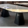 Стол ОРФЕЙ 240 нераскладной цвет ОНИКС (ONYX SABLE PULIDO), керамика / Черный каркас заказать по цене 101 050 руб. в Саратове