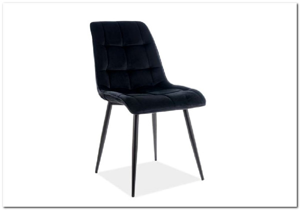Стул кухонный Signal CHIC Velvet Bluvel 19 (черный/черный) заказать по цене 9 962 руб. в Саратове