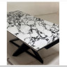 Стол VICENZA 180 раскладной GLOSS BULGARI WHITE, керамика / Черный, DISAUR заказать по цене 69 930 руб. в Саратове