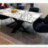Стол VICENZA 180 раскладной GLOSS BULGARI WHITE, керамика / Черный, DISAUR заказать по цене 69 930 руб. в Саратове