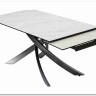 Стол ESTEBIO 160 KL-99 Белый мрамор матовый, итальянская керамика/ Серый металлик, DISAUR заказать по цене 100 240 руб. в Саратове