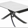 Стол ESTEBIO 160 KL-99 Белый мрамор матовый, итальянская керамика/ Серый металлик, DISAUR заказать по цене 100 240 руб. в Саратове