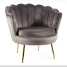 Кресло SIGNAL CAMELLIA Velvet Bluvel 14 (серый/золотой) заказать по цене 27 417 руб. в Саратове
