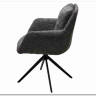 Стул MEADOW 360 град. поворот. Темно-серый XD841-16, букле / черный каркас, DISAUR заказать по цене 15 615 руб. в Саратове