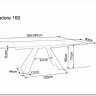Стол обеденный Signal SALVADORE Ceramic 160 раскладной (Pietra Di Savoia серый/черный мат) заказать по цене 136 474 руб. в Саратове