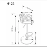 Стул барный Halmar H125 (серый/черный) заказать по цене 15 165 руб. в Саратове
