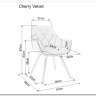 Стул кухонный Signal CHERRY Velvet Bluvel 78 (зеленый/черный мат) заказать по цене 14 573 руб. в Саратове