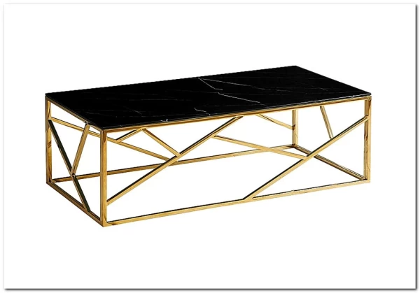 Стол журнальный Signal ESCADA A II (эффект черного мрамора/золотой) заказать по цене 41 751 руб. в Саратове