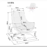 Кресло Signal VIVIEN Velvet (темный бежевый/черный) заказать по цене 52 138 руб. в Саратове