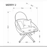 Кресло Halmar MERRY 2 (капучино) заказать по цене 32 490 руб. в Саратове