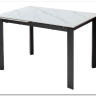 Стол CORNER 120 MATT WHITE MARBLE SOLID CERAMIC / BLACK заказать по цене 53 750 руб. в Саратове