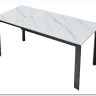 Стол CORNER 120 MATT WHITE MARBLE SOLID CERAMIC / BLACK заказать по цене 53 750 руб. в Саратове