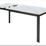 Стол CORNER 120 MATT WHITE MARBLE SOLID CERAMIC / BLACK заказать по цене 53 750 руб. в Саратове