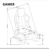 Кресло-качалка Halmar GAMER (черный/красный) заказать по цене 24 351 руб. в Саратове