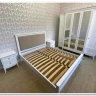 Купить Кровать двуспальная Римини с мягким изголовьем с доставкой по России по цене производителя можно в магазине Другая Мебель в Саратове