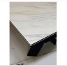 Стол ORISTANO 200 MARBLES KL-99 Белый мрамор матовый, итальянская керамика/ черный каркас, DISAUR заказать по цене 99 040 руб. в Саратове
