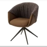 Стул ГИССЕН (GISSEN) 360 град., цвет КОФЕ HP032-08A PU / V885-1, экокожа / ткань / ЛАТТЕ, ®DISAUR заказать по цене 18 550 руб. в Саратове