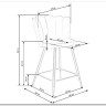 Стул барный Halmar H106 (темно-зеленый/черный/золотой) заказать по цене 13 590 руб. в Саратове