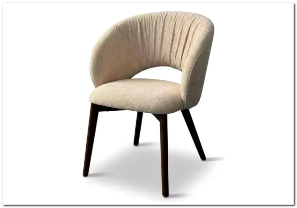 Стул ПИОЛА (PIOLA), цвет СВЕТЛО-БЕЖЕВЫЙ CITY-102, букле / ОРЕХ каркас, ®DISAUR заказать по цене 15 150 руб. в Саратове