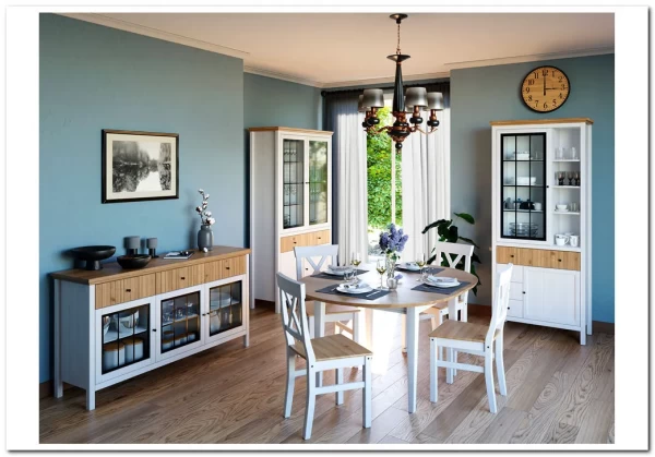 Мебель для гостиной из сосны Сканди белый воск заказать по цене 123 112 руб. в Саратове