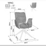 Стул кухонный Signal WING Brego 31 (светло-бежевый/черный) заказать по цене 23 334 руб. в Саратове