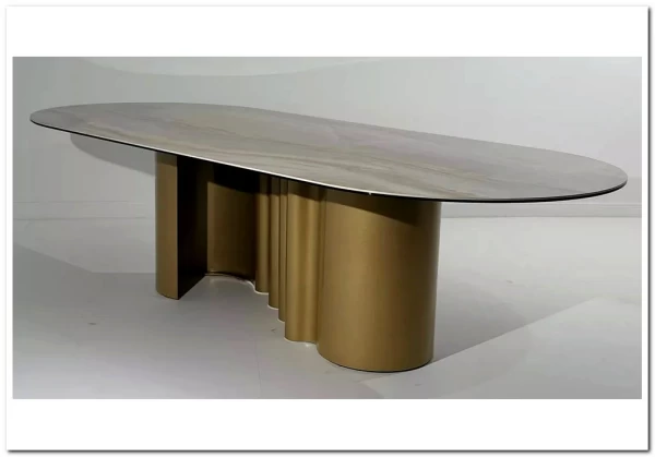 Стол ВЕНТО (VENTO) 280 ТОПАЗ TL-617, испанская керамика / Шампань каркас, ®DISAUR заказать по цене 102 800 руб. в Саратове