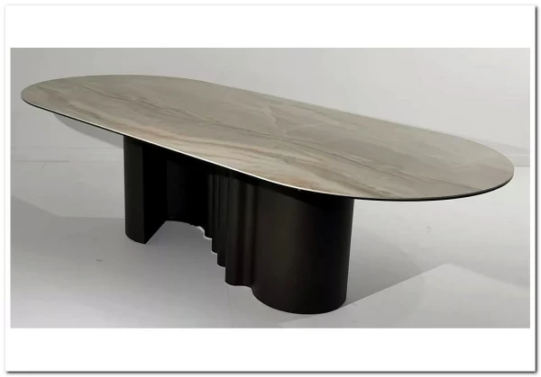 Стол ВЕНТО (VENTO) 280 ТОПАЗ TL-617, испанская керамика/ Коричневый графит каркас, ®DISAUR заказать по цене 102 800 руб. в Саратове