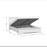 Кровать Stylius (Стилиус) B169-LOZ160х200 с подъемным механизмом BRW заказать по цене 39 350 руб. в Саратове