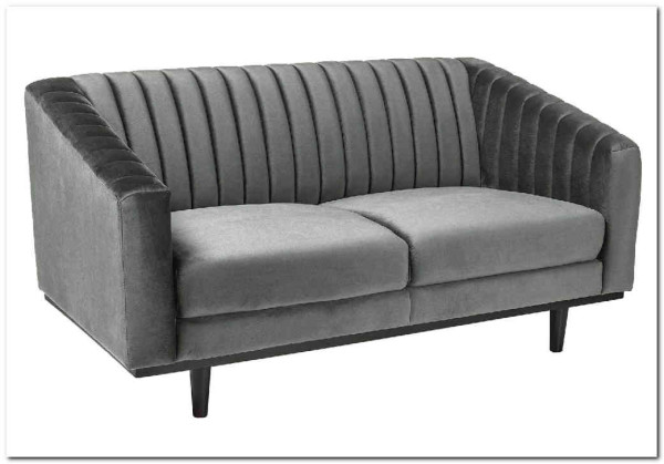 Диван ASPREY 2 Velvet Bluvel 14  Signal (серый) заказать по цене 77 733 руб. в Саратове