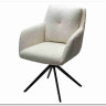 Стул MEADOW 360 град. поворот. Белый XD841-01, букле / черный каркас, DISAUR заказать по цене 15 615 руб. в Саратове