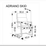 Кресло компьютерное Halmar ADRIANO SKID (черный) заказать по цене 19 983 руб. в Саратове