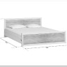 Купить Кровать с подъемным механизмом Koen LOZ160x200 ясень снежный BRW с доставкой по России по цене производителя можно в магазине Другая Мебель в Саратове
