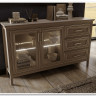 Шкаф-витрина Classic глиняный серый REG2W2D1S/170 BRW заказать по цене 38 730 руб. в Саратове