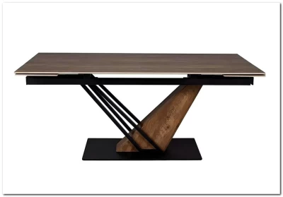 Стол обеденный Signal GENESIS Legno 160 (эффект дерева/дуб/черный)