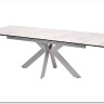 Стол BELLUNO 160 MARBLES KL-99 Белый мрамор матовый итальянская керамика/ белый каркас заказать по цене 99 320 руб. в Саратове