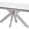Стол BELLUNO 160 MARBLES KL-99 Белый мрамор матовый итальянская керамика/ белый каркас заказать по цене 99 320 руб. в Саратове