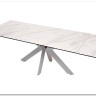Стол BELLUNO 160 MARBLES KL-99 Белый мрамор матовый итальянская керамика/ белый каркас заказать по цене 99 320 руб. в Саратове