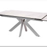 Стол BELLUNO 160 MARBLES KL-99 Белый мрамор матовый итальянская керамика/ белый каркас заказать по цене 99 320 руб. в Саратове
